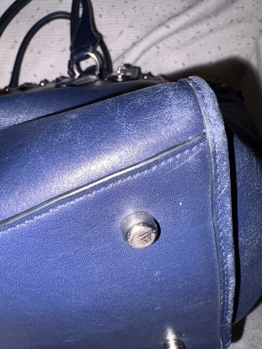 Coach crosby carryall‎ in navy leather